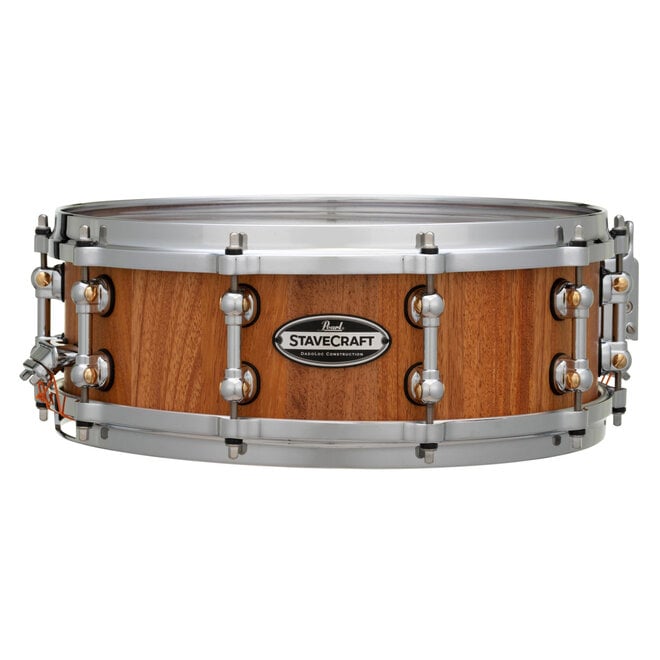 Pearl StaveCraft Makha Snare Drum, Hand-Rubbed Natural, 14 x 5"