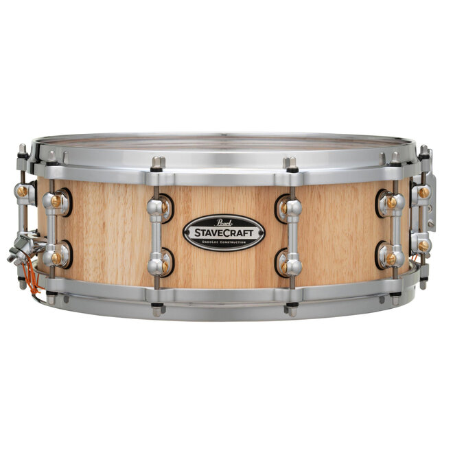 Pearl StaveCraft Thai Oak Snare Drum, Hand-Rubbed Natural, 14 x 5"