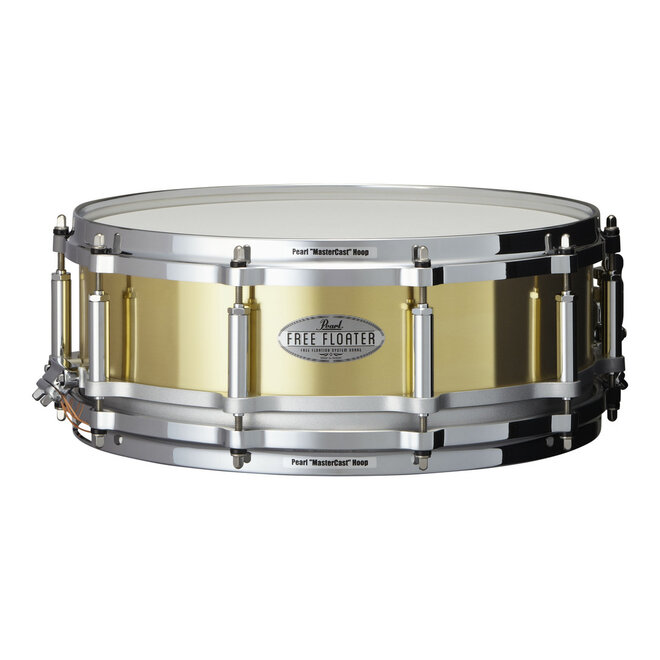 Pearl Free Floater Snare Drum, Brass, 14 x 5"