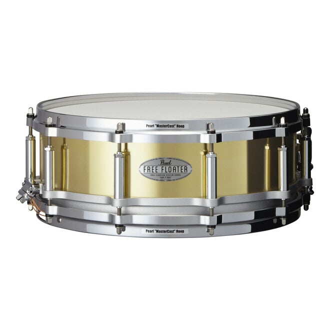 Pearl Free Floater Snare Drum, Brass, 14 x 5"