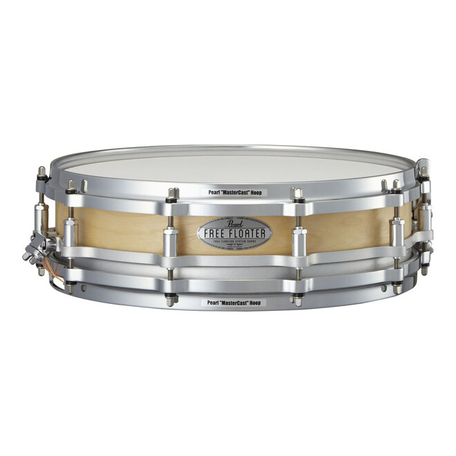 Pearl Free Floater Birch Piccolo Snare Drum, Natural, 14 x 3.5"
