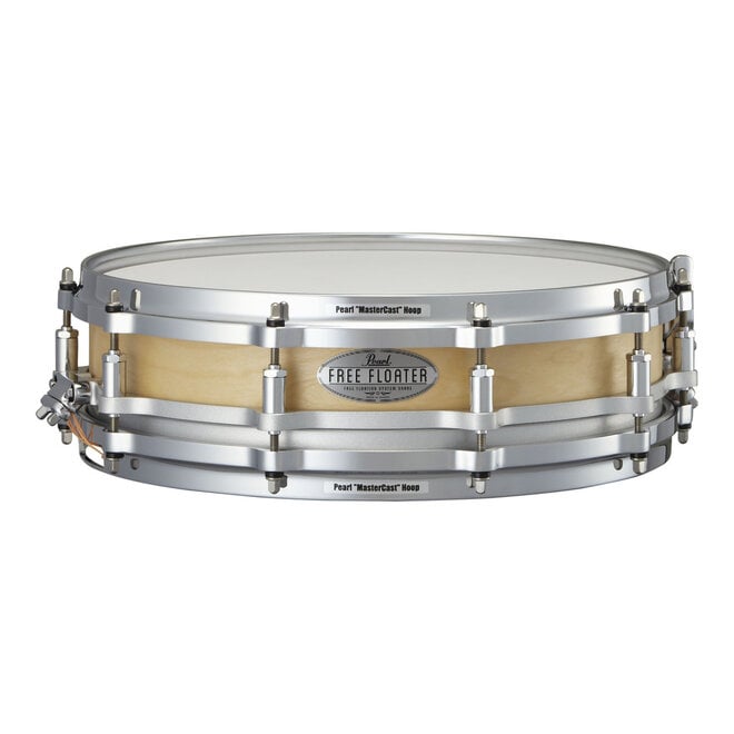 Pearl Free Floater Birch Piccolo Snare Drum, Natural, 14 x 3.5"
