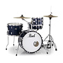 Pearl RS584C/C Roadshow Series 4-Piece Drum Set, w/Hardware & Cymbals