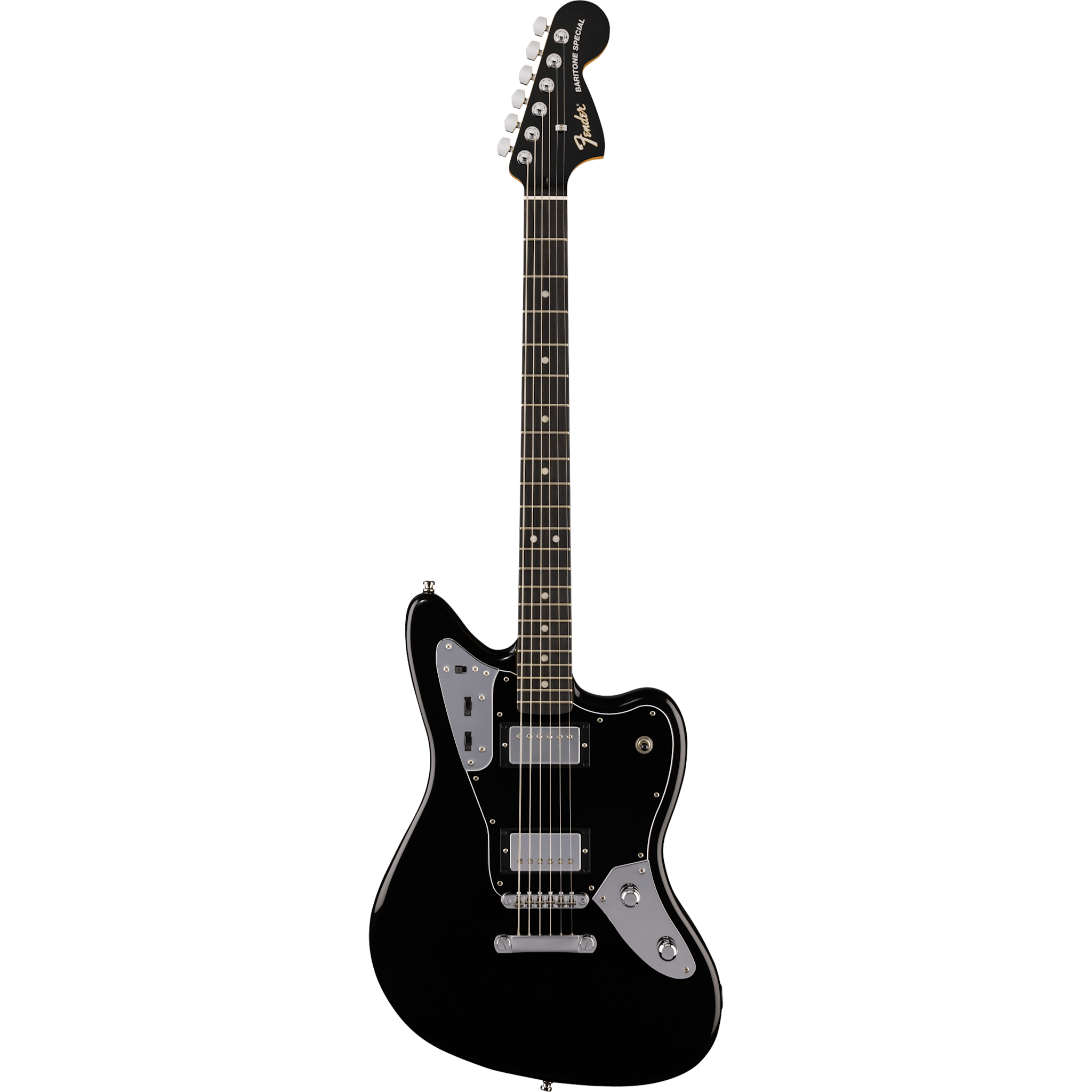 Fender Limited Edition Player Fusion Jaguar Baritone, Ebony Fingerboard, Black