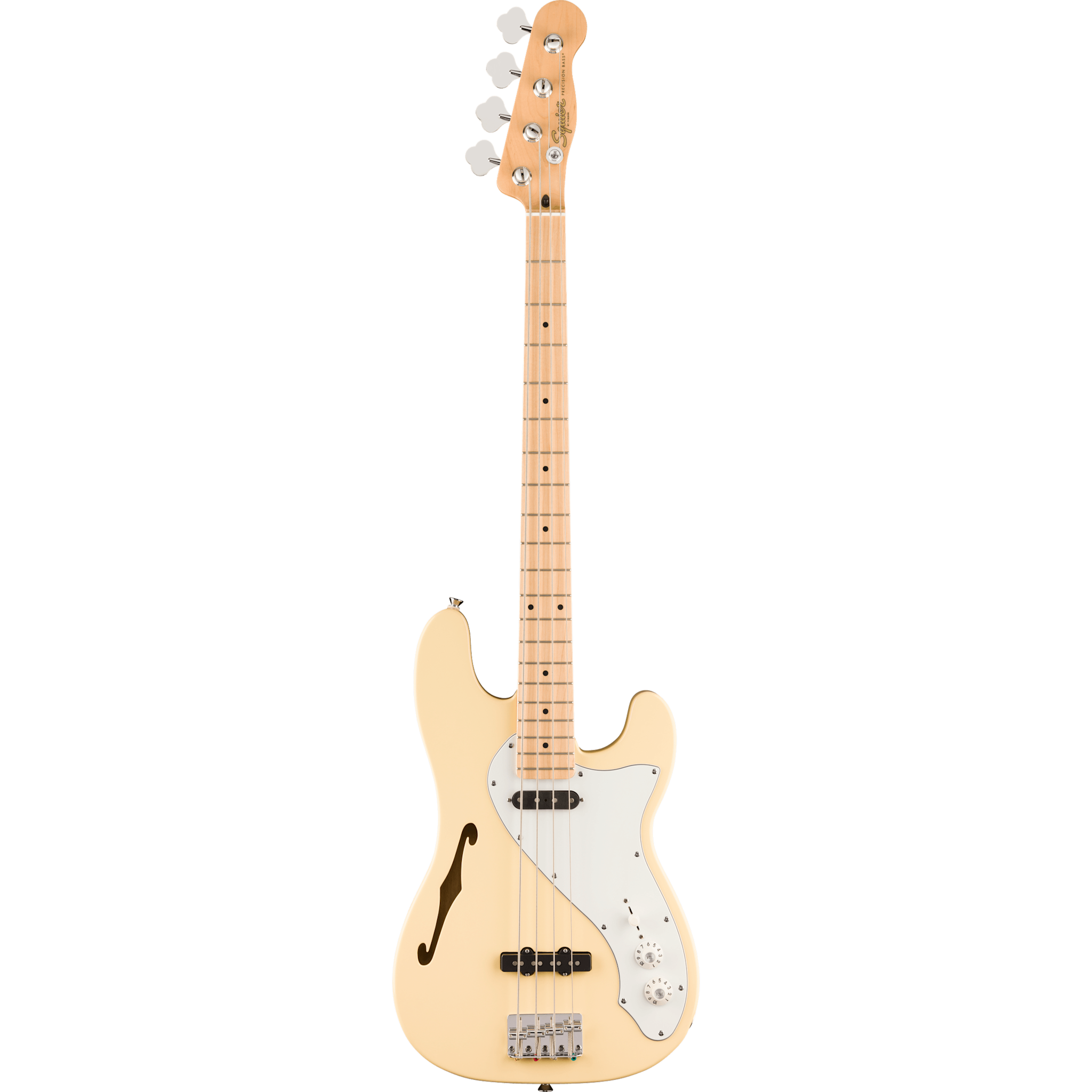 Squier Paranormal Precision Bass Thinline SJ, Maple Fingerboard, Vintage White