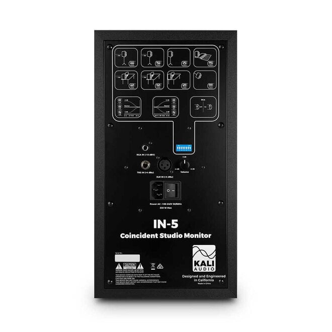 Kali Audio IN-5 Independence Series 5” 3-Way Powered Studio Monitor, Black