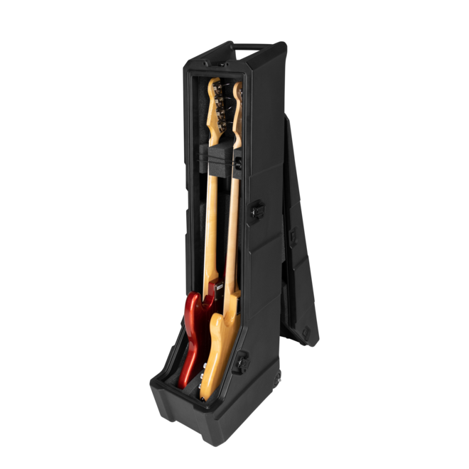 Gator Mini Vault Molded Case/Rack for Two Electric Bass Guitars