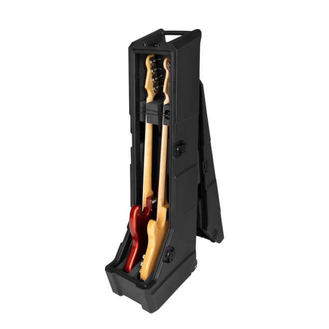 Gator Mini Vault Molded Case/Rack for Two Electric Bass Guitars