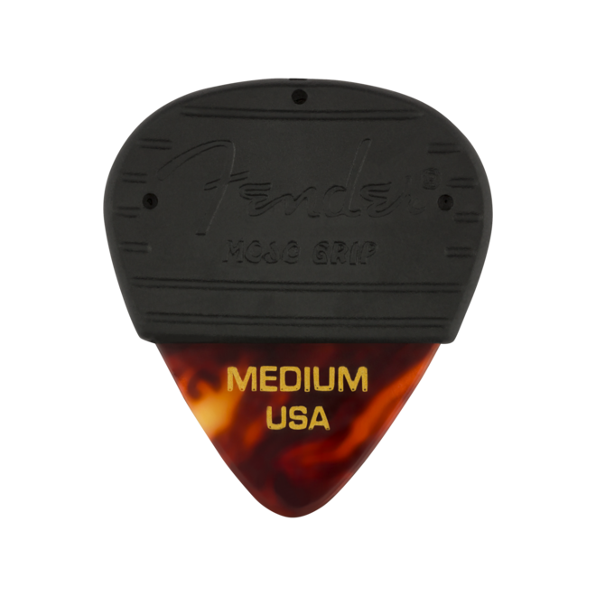Fender Mojo Grip Celluloid Guitar Picks, Tortoiseshell (3 Pack)