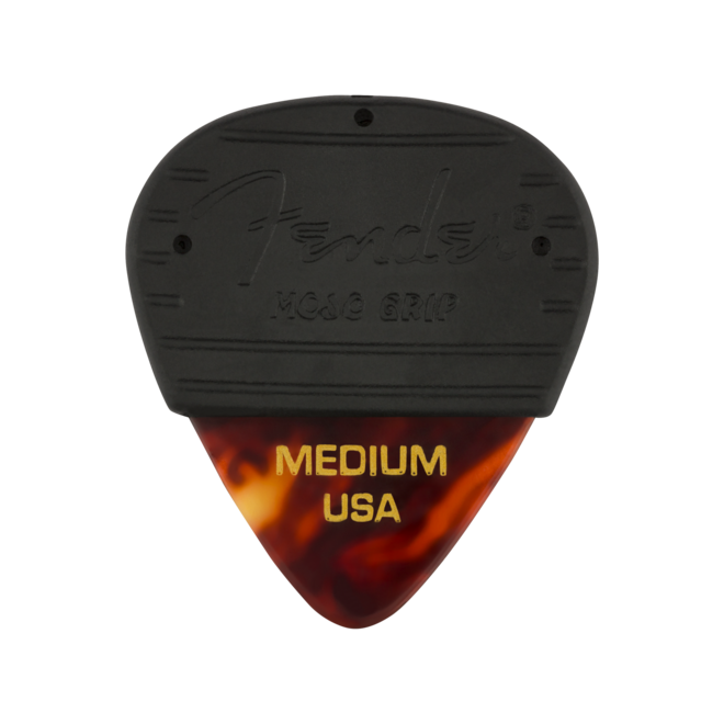 Fender Mojo Grip Celluloid Guitar Picks, Tortoiseshell (3 Pack)