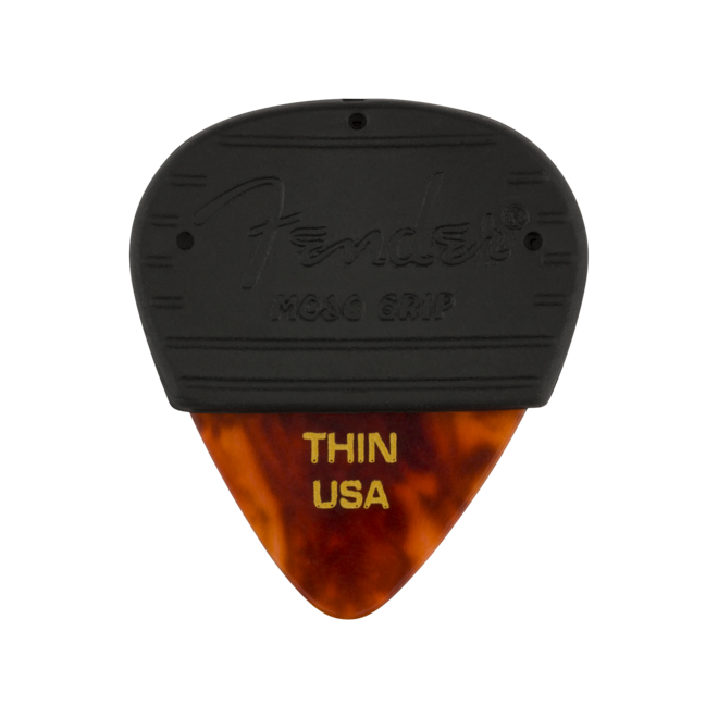 Fender Mojo Grip Celluloid Guitar Picks, Tortoiseshell (3 Pack)