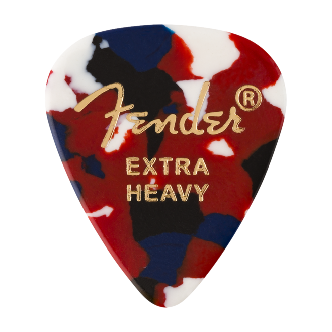 Fender Classic Celluloid Guitar Picks, 351 Shape, Confetti (12 Pack)