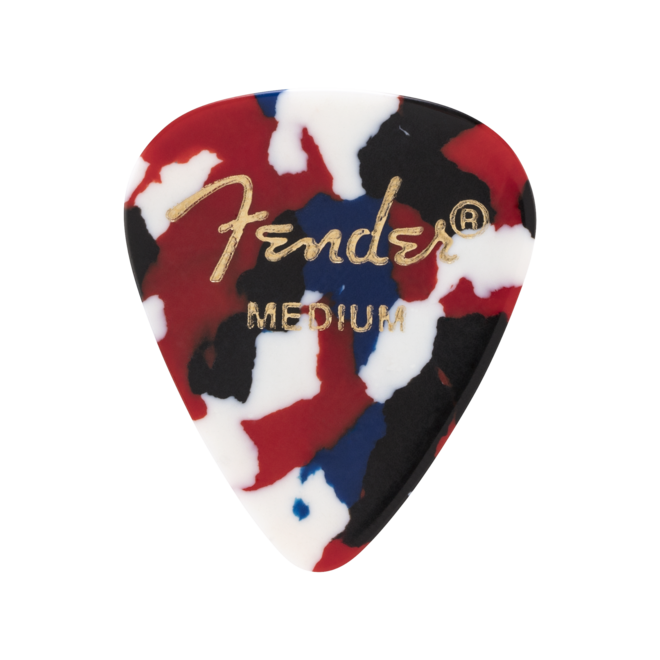 Fender Classic Celluloid Guitar Picks, 351 Shape, Confetti (12 Pack)