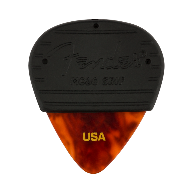 Fender Mojo Grip Celluloid Guitar Picks, Tortoiseshell (3 Pack)