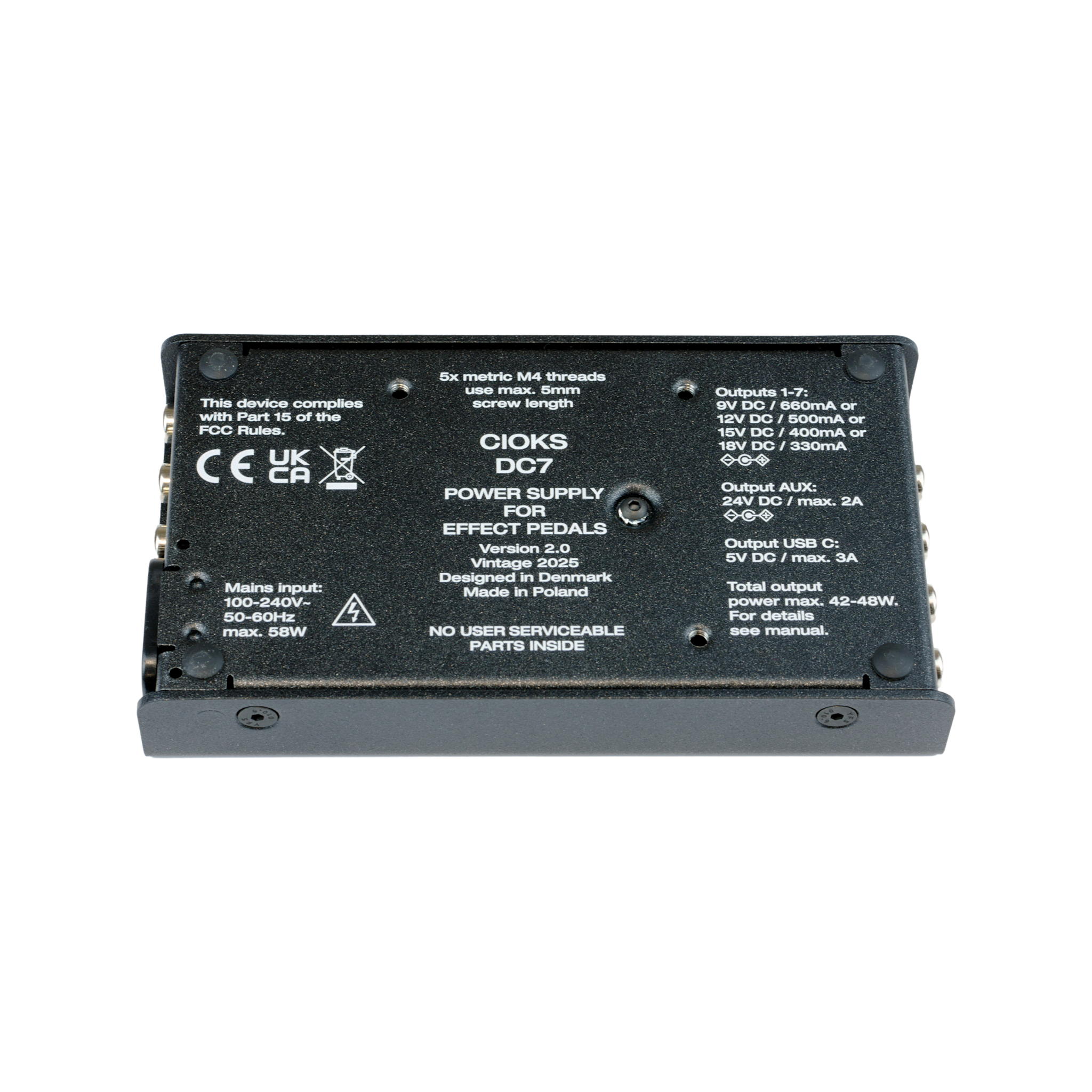 CIOKS DC7 v2 Pedal Power Supply