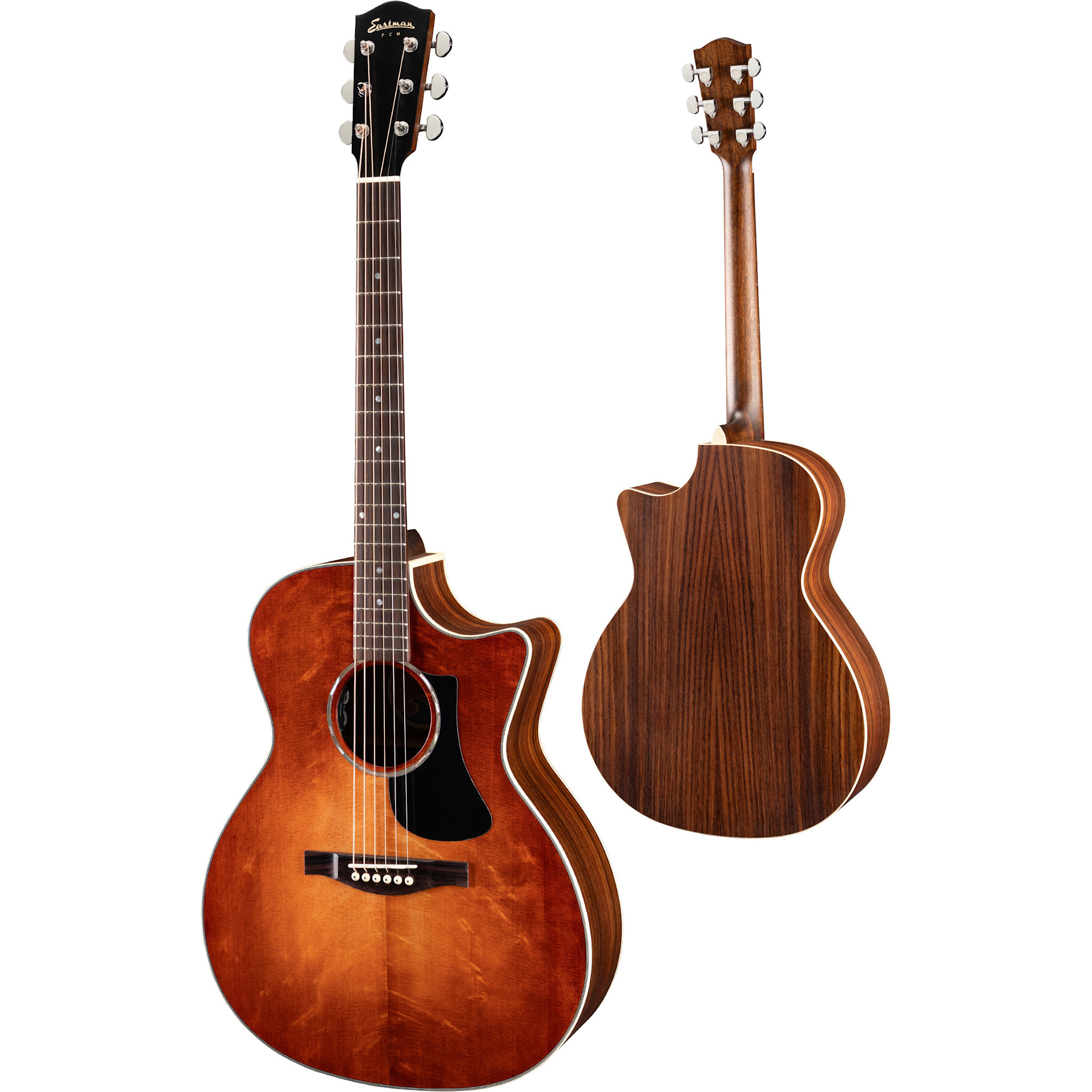 Eastman PCH2-GACE Grand Auditorium Acoustic-Electric Guitar, Solid Sitka Spruce Top, Classic, w/Gigbag