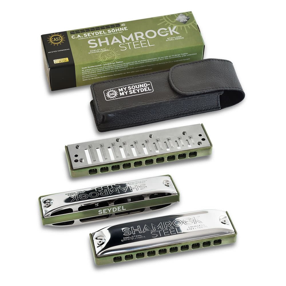 Seydel Shamrock Steel Octave Harmonica
