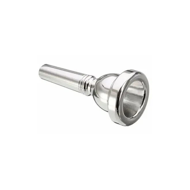 Solid Brass Trombone Mouthpiece, Silver Plated, 12C