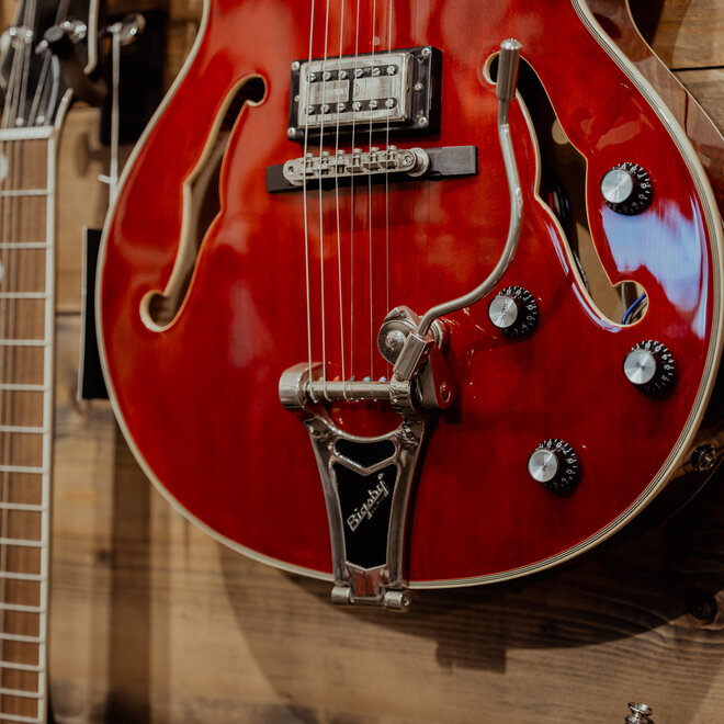 Epiphone Swingster Hollowbody Electric Guitar, Wine Red