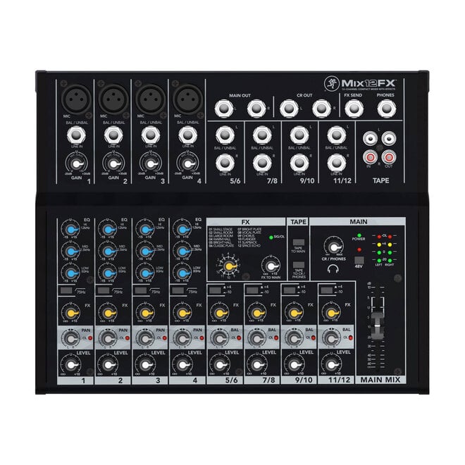 Mackie Mix12FX 12-Channel Compact Mixer w/Effects