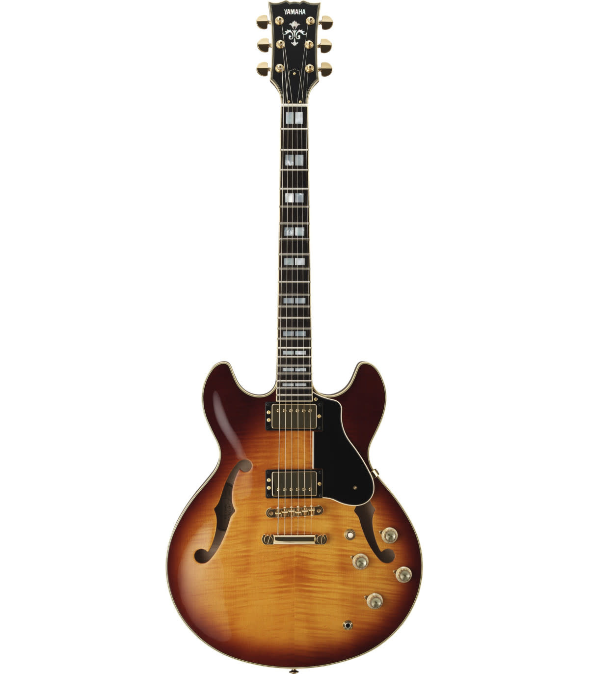 Yamaha SA2200 Semi-Hollowbody Electric Guitar, Violin Sunburst, w/Deluxe Hardshell Case