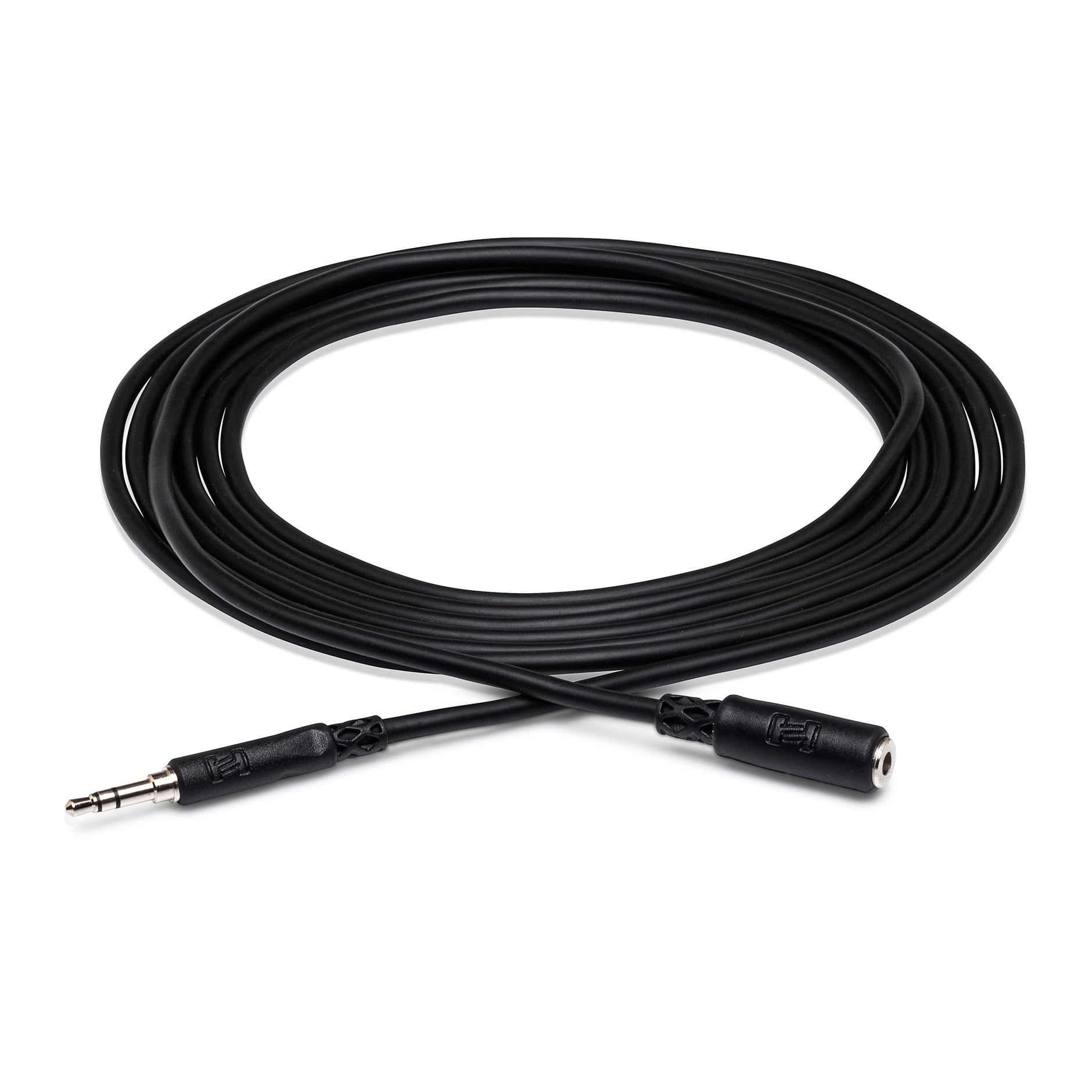 Hosa MHE-105 Headphone Adaptor Extension Cable, 3.5mm TRS Male to Female, 5'