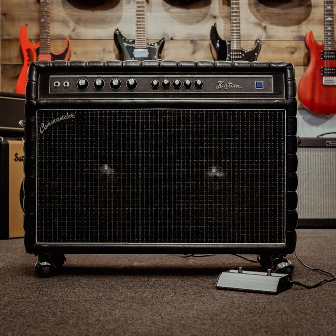 1970s Kustom Commander 2x12" Combo Amplifier w/Footswitch & Cover