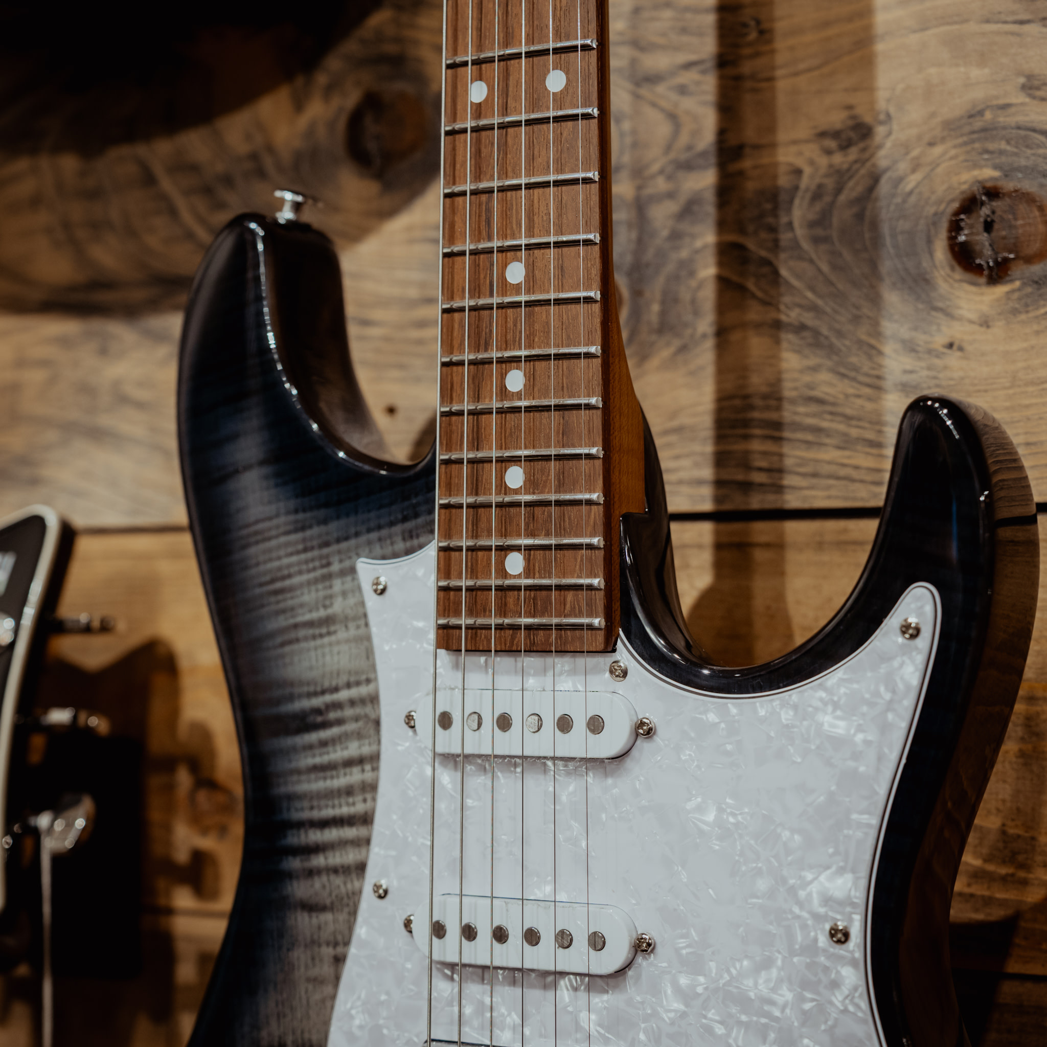 Ibanez AZ22S1F AZ Standard Electric Guitar, Transparent Black Sunburst