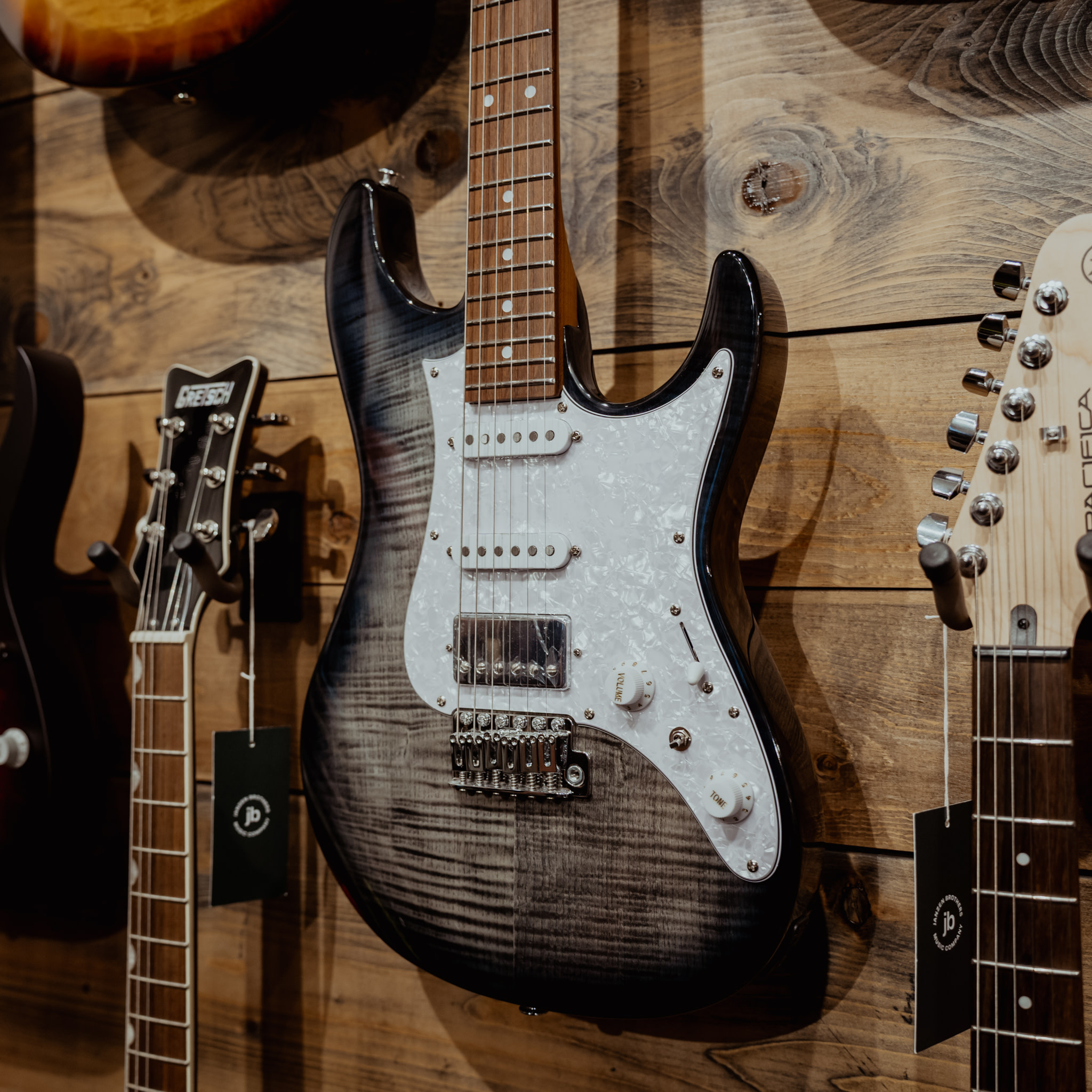Ibanez AZ22S1F AZ Standard Electric Guitar, Transparent Black Sunburst