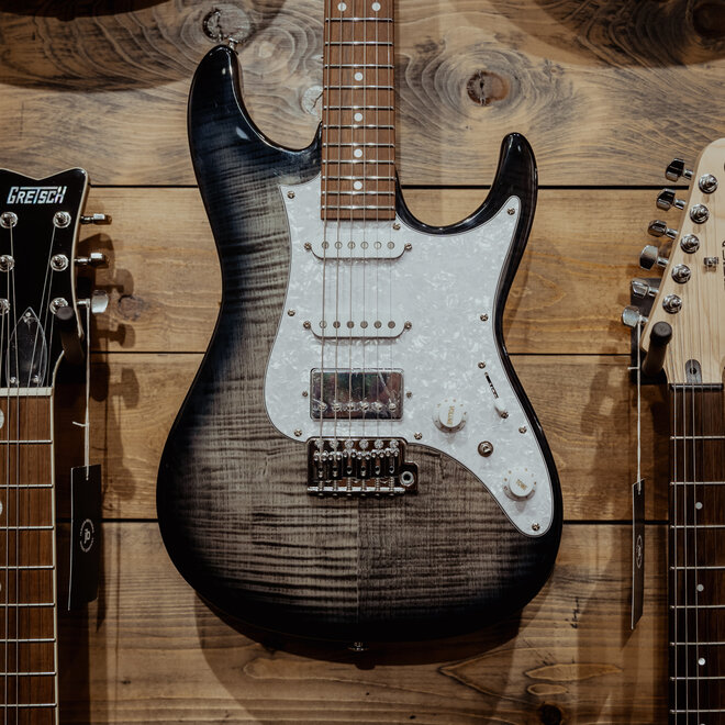 Ibanez AZ22S1F AZ Standard Electric Guitar, Transparent Black Sunburst