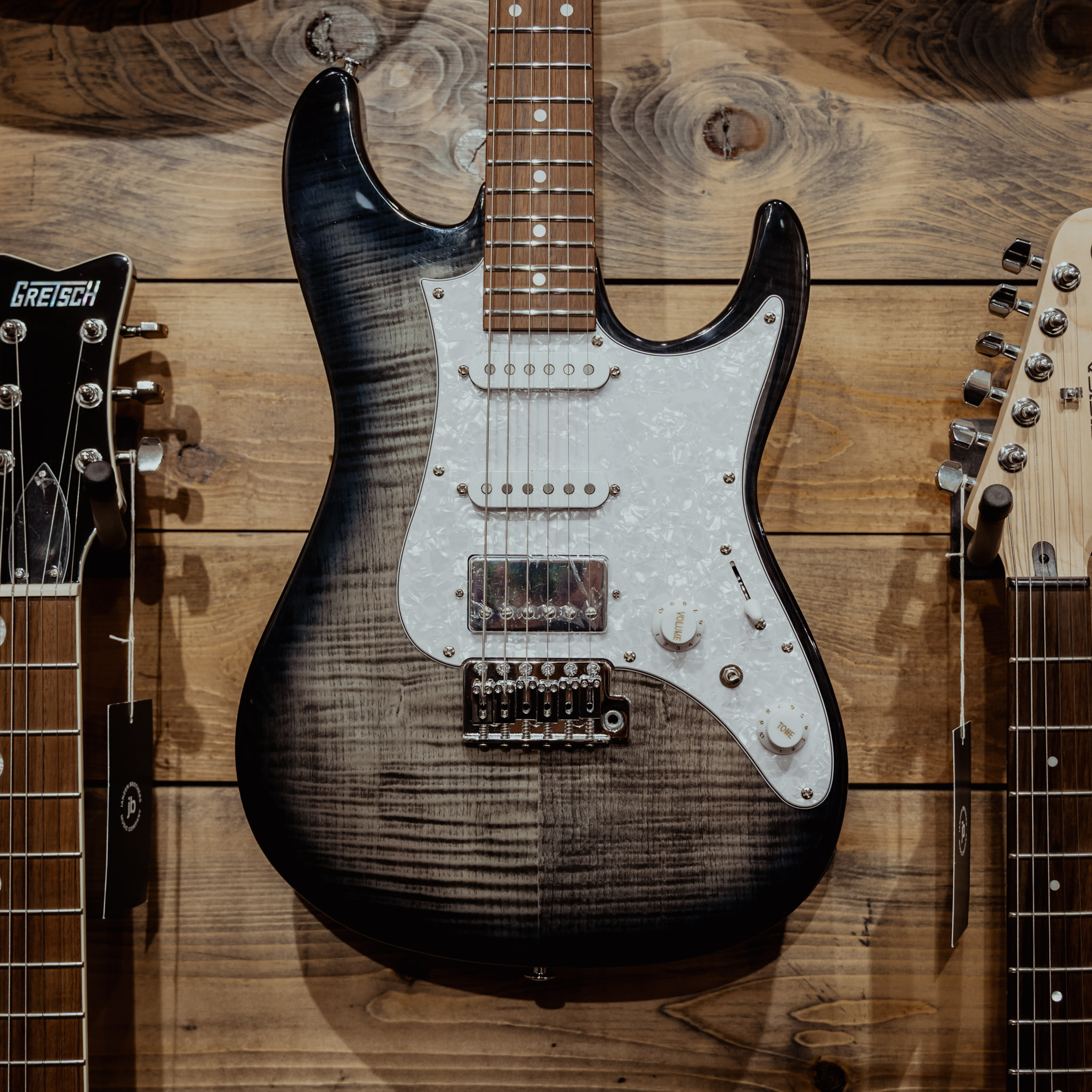 Ibanez AZ22S1F AZ Standard Electric Guitar, Transparent Black Sunburst