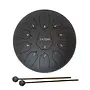 SATORI 12" Lotus Carbon Steel Tongue Drum, C Major (Includes Gigbag)