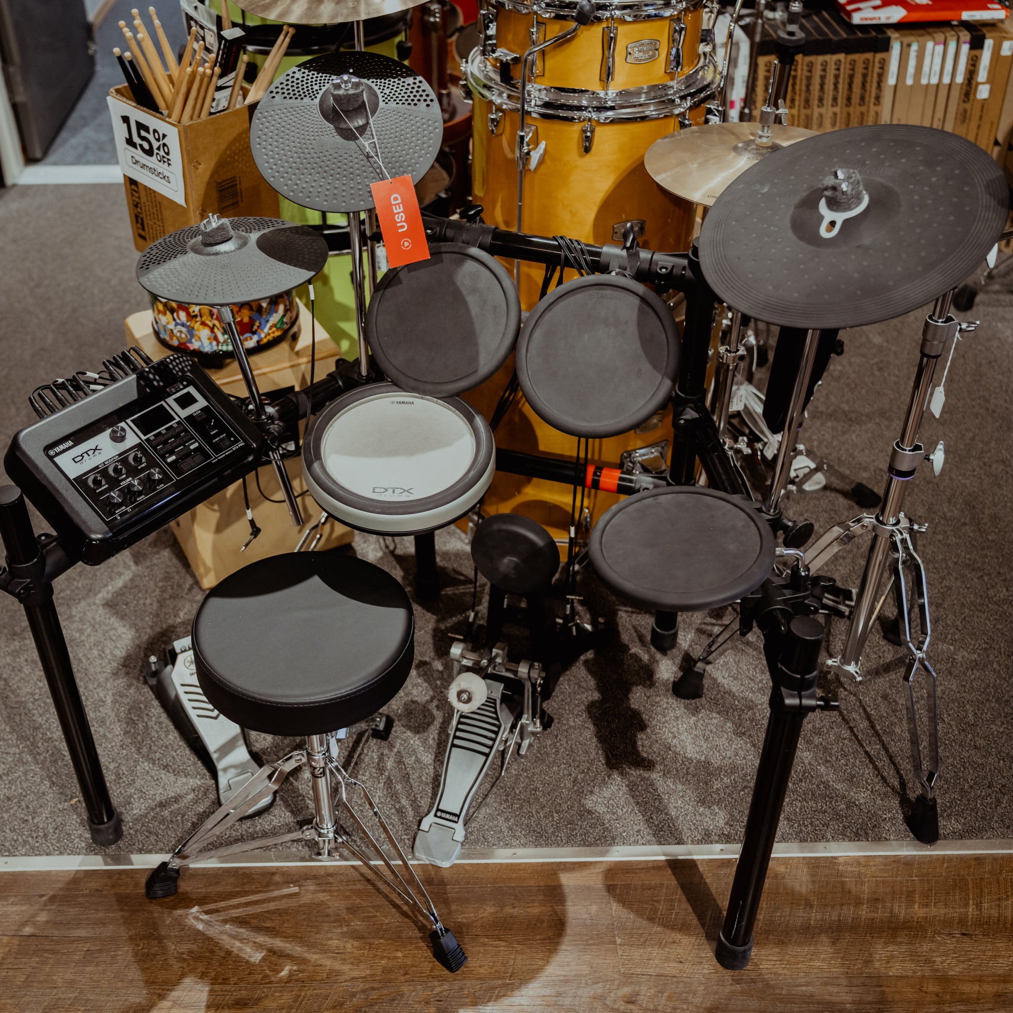 Yamaha DTX6K-X Electronic Drum Set w/Kick Pedal