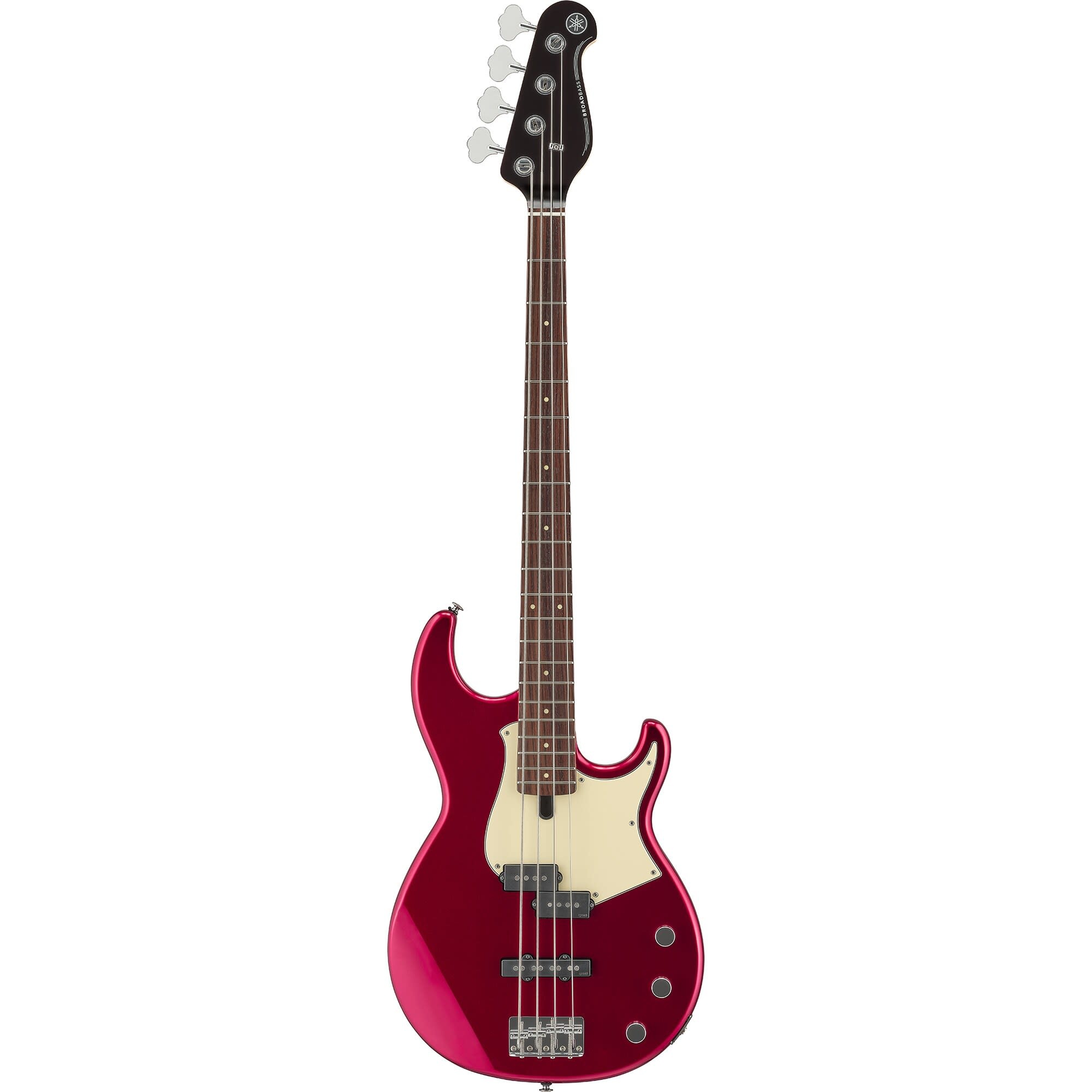 Yamaha BB434 BB 400 Series Bass Guitar, 4-String, Red Metallic