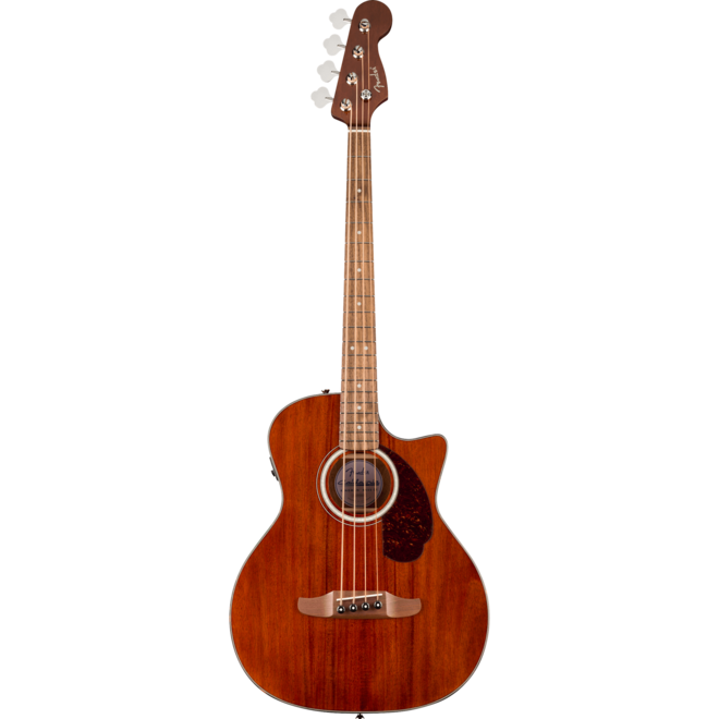 Fender California Deluxe Kingman CE Acoustic-Electric Bass Guitar, Solid Mahogany Top, Walnut Fingerboard, Natural