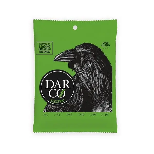 Darco D920 Nickel Wound Electric Guitar Strings, 10-46 Light (25 Set Bulk Pack)
