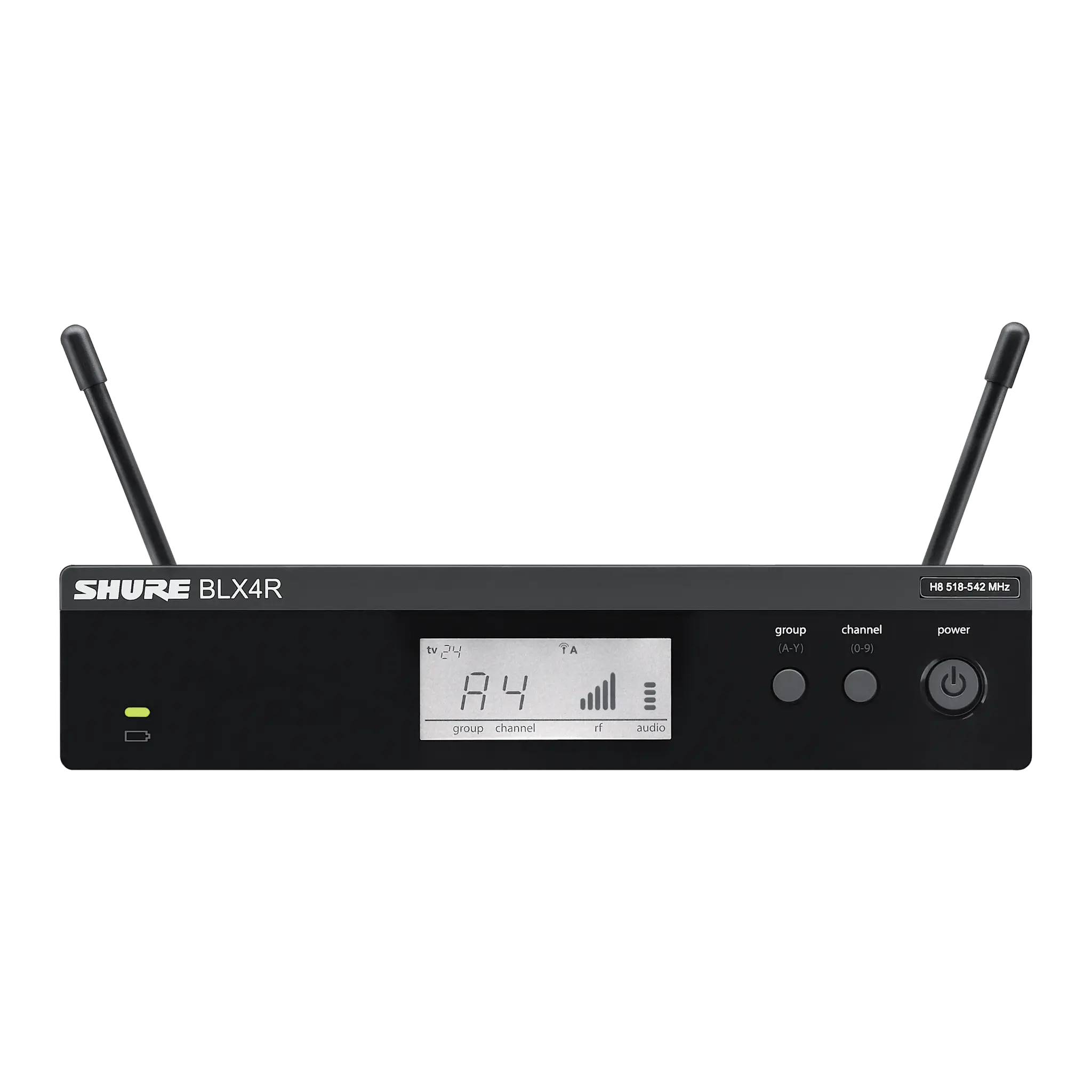 Shure BLX24R/SM58 Rackmount Wireless Vocal System w/SM58 Handheld Transmitter (Freq. H9)