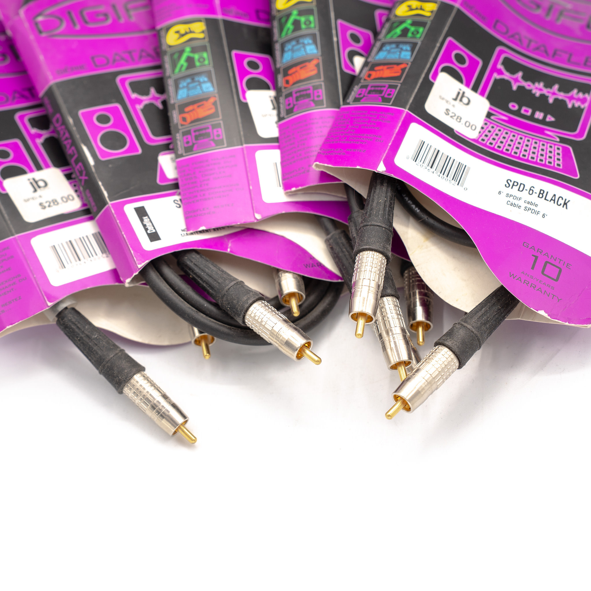 Digiflex Dataflex Series SPDIF Cables, 6' (Bundle of 5)