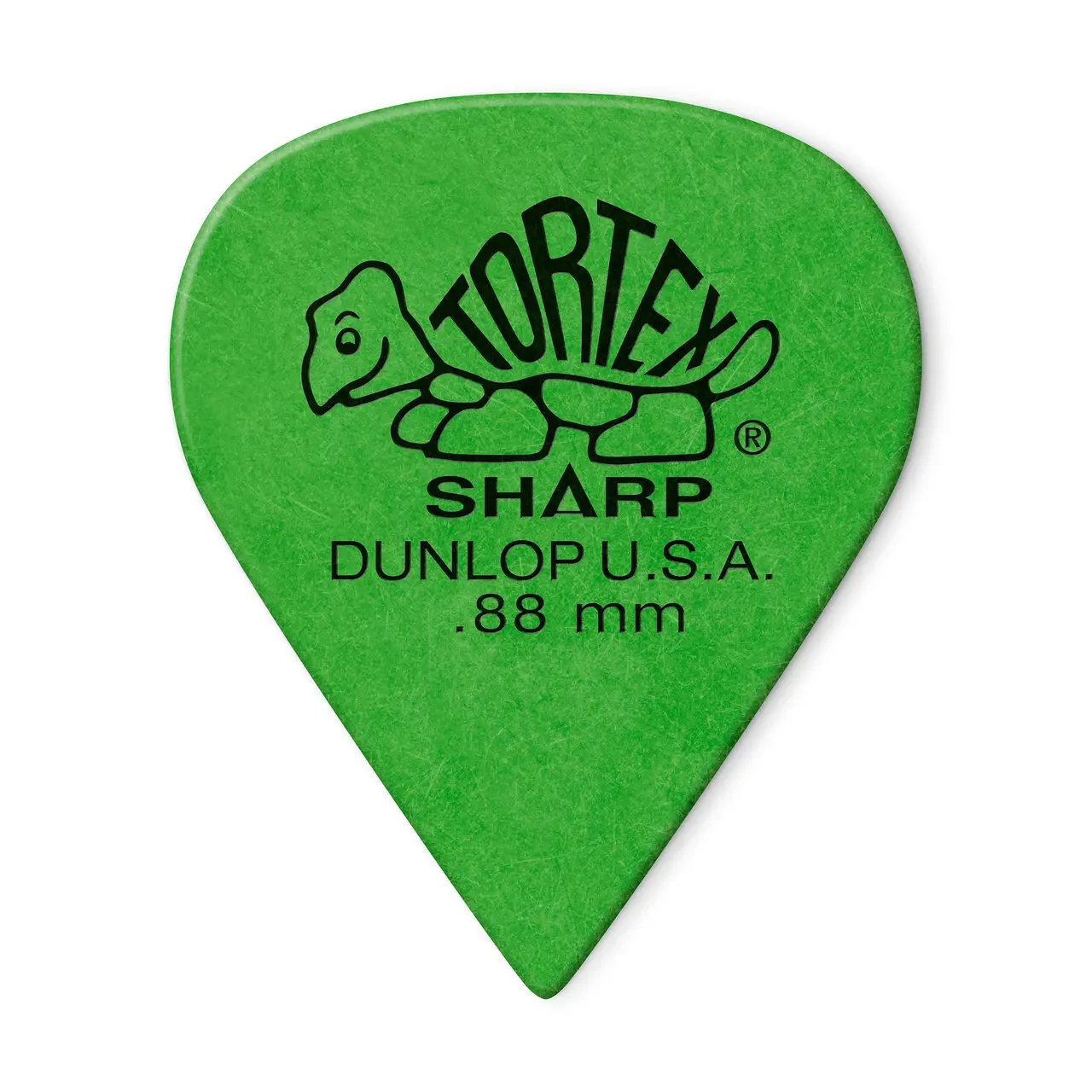 Dunlop Tortex Sharp Guitar Picks, .88 Green (12 Pack)