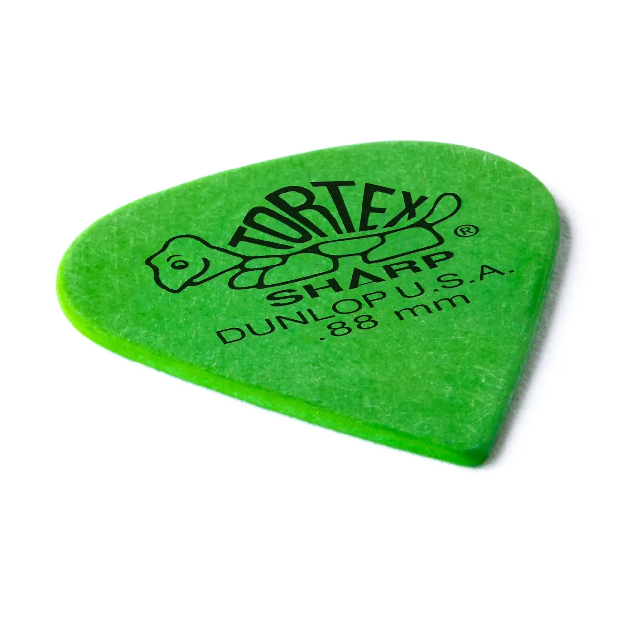 Dunlop Tortex Sharp Guitar Picks, .88 Green (12 Pack)
