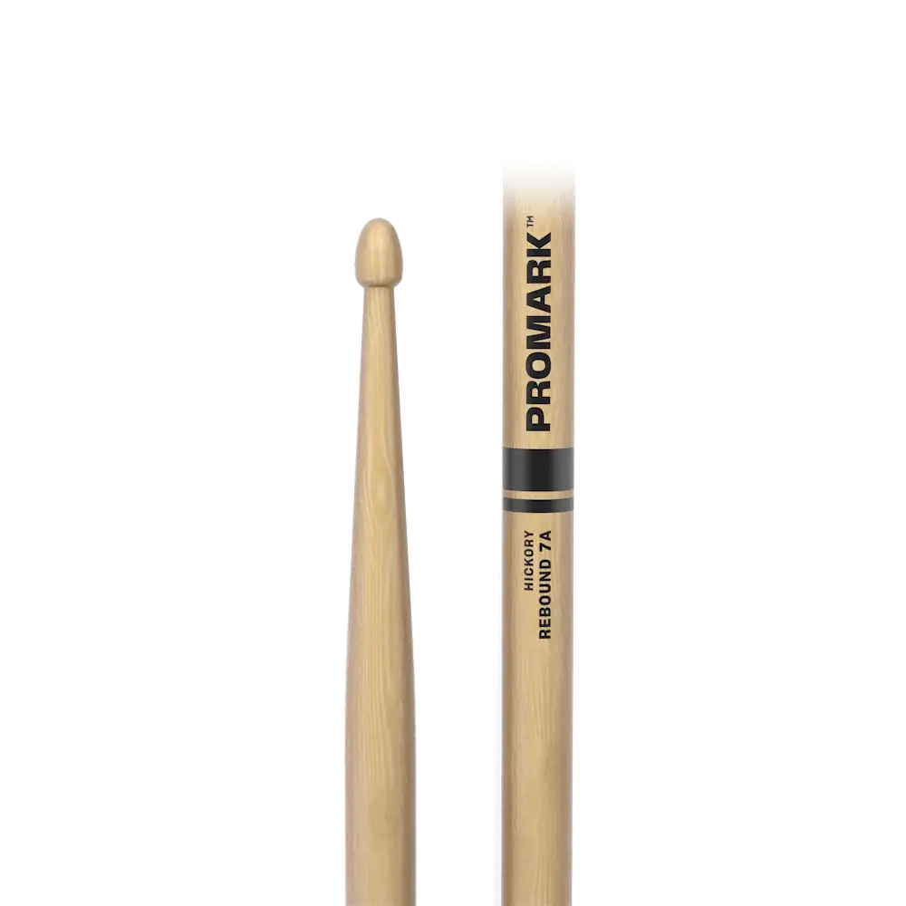Promark Rebound Hickory Drumsticks, Acorn Tip, 7A