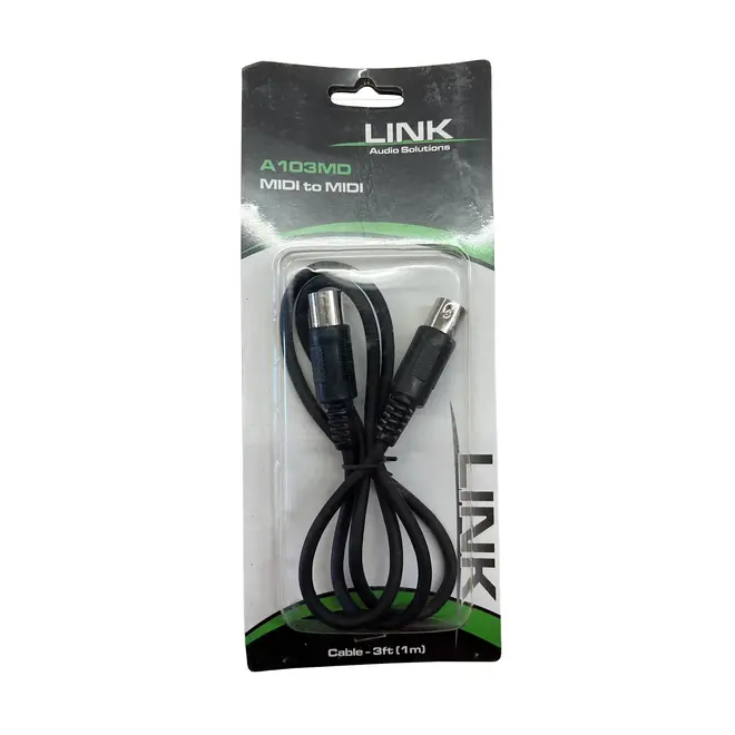 Link Audio A103MD MIDI Cable, 3’