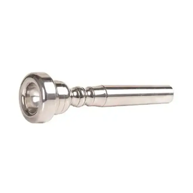 Solid Brass Trumpet Mouthpiece, Silver Plated, 7C