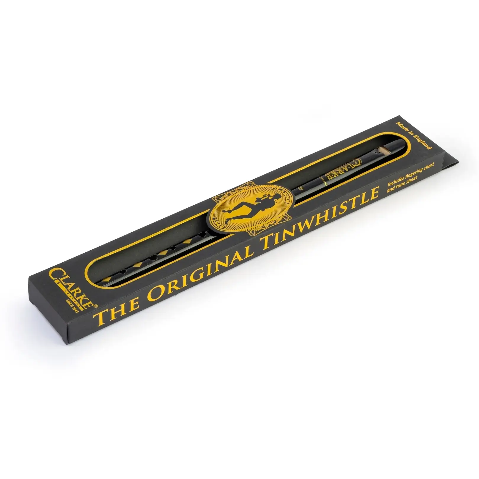Clarke Tinwhistles The Original Black Tin Whistle, Key of D