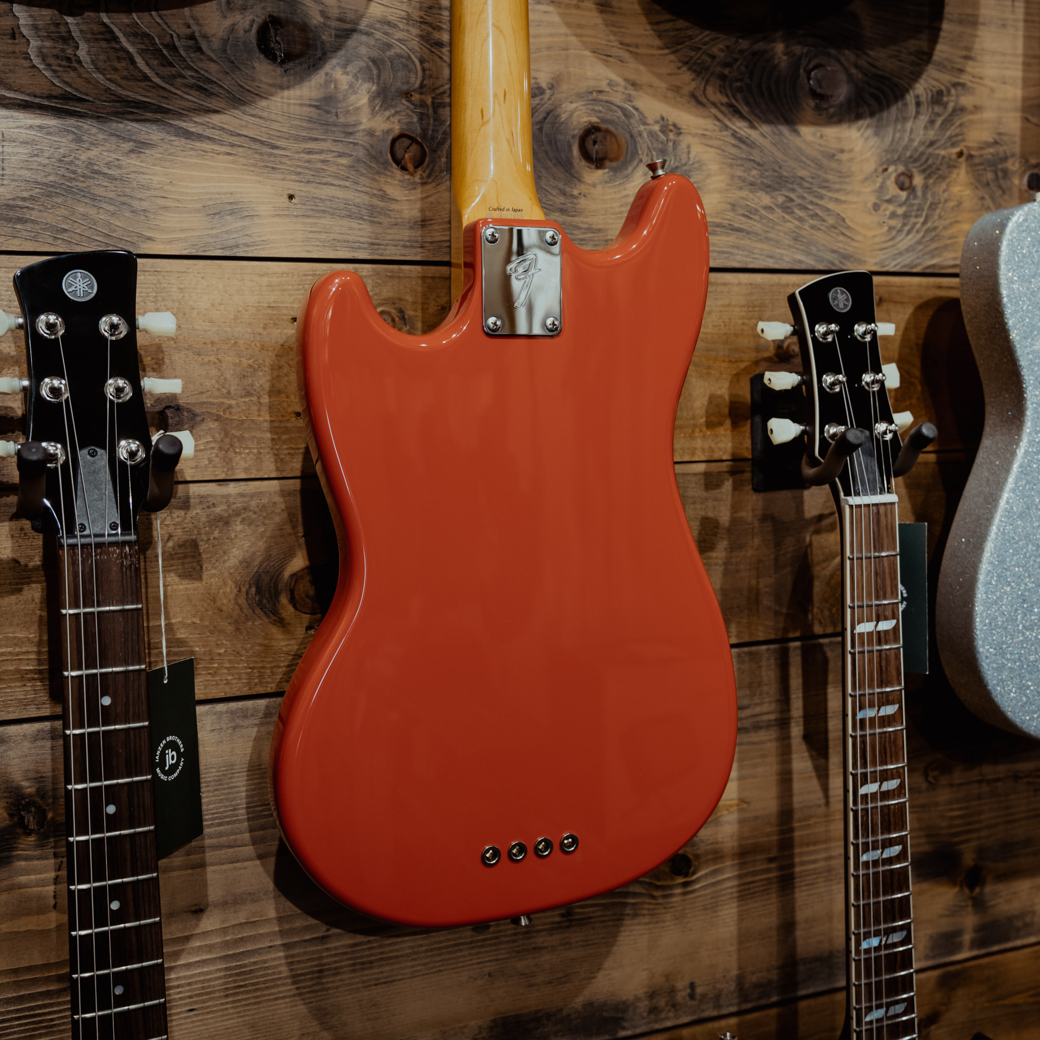 Fender MB98 Mustang Bass Reissue, Crafted in Japan, Fiesta Red w/Case
