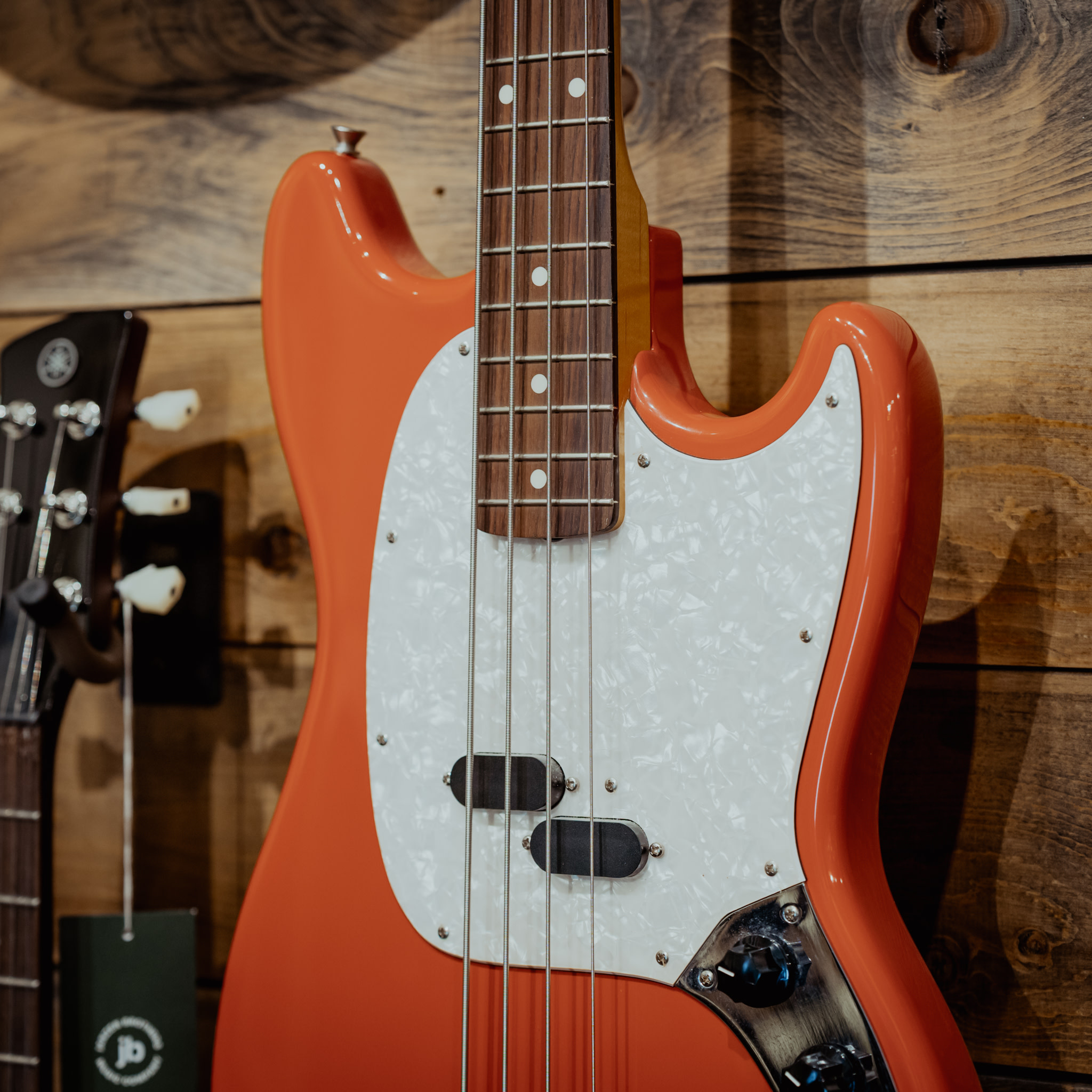 Fender MB98 Mustang Bass Reissue, Crafted in Japan, Fiesta Red w/Case