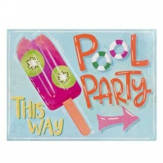 Plaque murale Pool Party