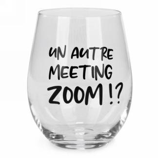 Verre à vin sans pied Meeting Zoom