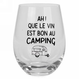 Verre à vin sans pied au camping