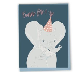Carte de souhaits Bonne fête- éléphant